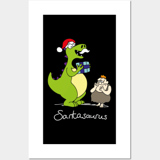 Santasaurus Posters and Art